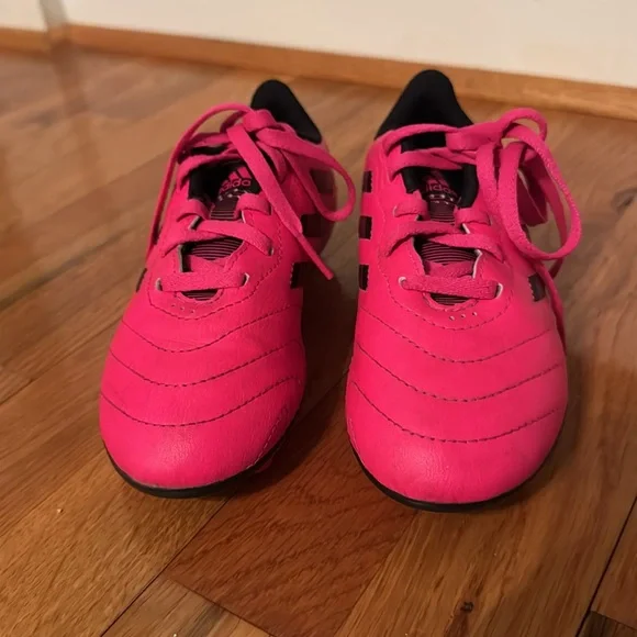 Adidas Pink Soccer Cleats Girls 13K - Picture 7 of 10